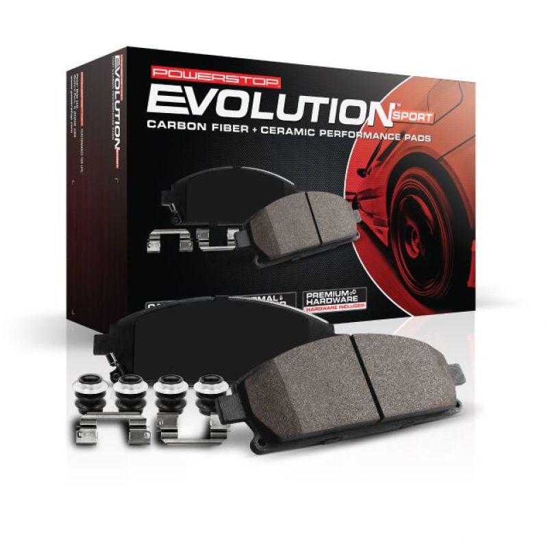 Power Stop 04-08 Hyundai Tiburon Front Z23 Evolution Sport Brake Pads w/Hardware