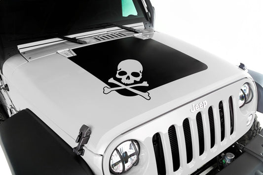 Rugged Ridge Hood Decal Skull 07-18 Jeep Wrangler