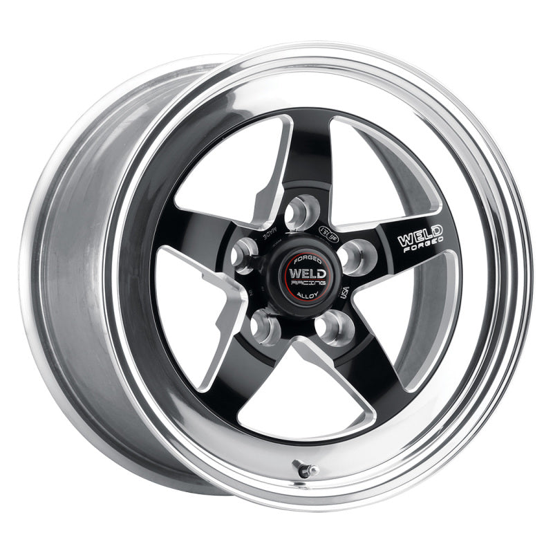 Weld S71 15x10.33 / 5x4.75 BP / 4.5in. BS Black Wheel (Medium Pad) - Non-Beadlock