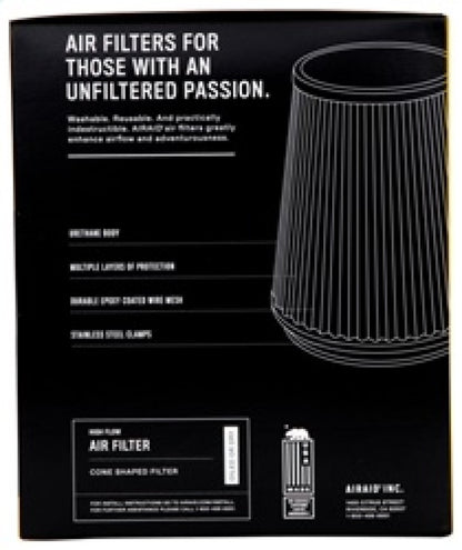 Airaid Universal Air Filter - Cone 6in Flange x 7-1/4in Base x 5in Top x 7in Height