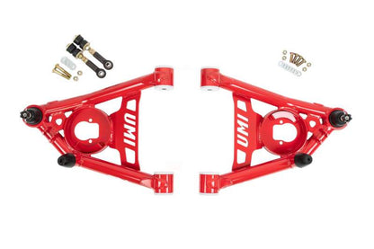 UMI Performance 64-72 GM A-Body Tubular Front Lower A-Arms Delrin 1/2in Taller Ball Joints