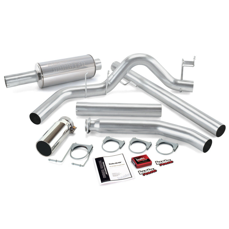 Banks Power 98-00 Dodge 5.9L Std Cab Git-Kit - SS Single Exhaust w/ Chrome Tip