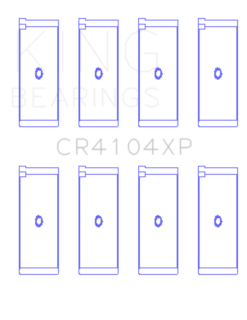 King Engine Bearings Audi/VW 83-03 1.6L/1.8L/2.0L Performance Rod Bearing Set - Size STDX