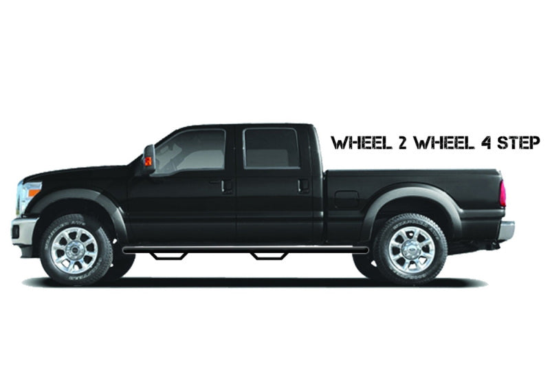 N-Fab Nerf Step 10-17 Dodge Ram 2500/3500 Mega Cab 6.4ft Bed - Tex. Black - W2W - 3in