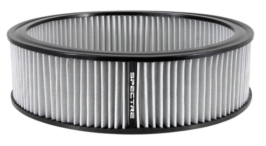 Spectre Round Air Filter 14in. x 4in. - White