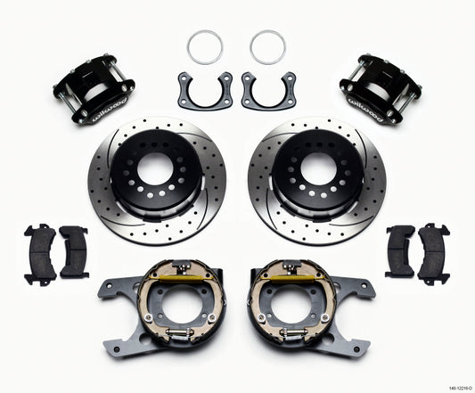 Wilwood D154 P/S Park Brake Kit Drilled Big Ford New Style 2.36in Offset