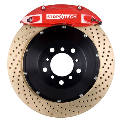 StopTech BBK 01-07 BMW M3 (E46) Rear ST-40 Red Caliper Zinc Drilled 355x32mm Rotors