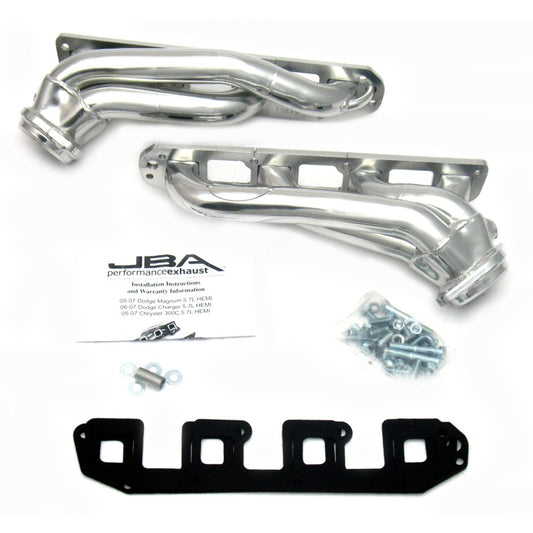 JBA 04-08 Chrysler 5.7L HEMI 1-3/4in Primary Silver Ctd Cat4Ward Header