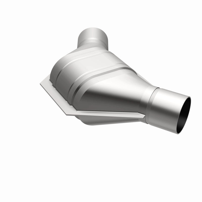 MagnaFlow Universal Catalytic Converter 2.25 inch Angled O/O PC2 Front