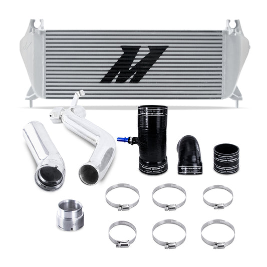 Mishimoto 19+ Ford Ranger 2.3L EcoBoost Intercooler Kit - Silver + Polished Pipes