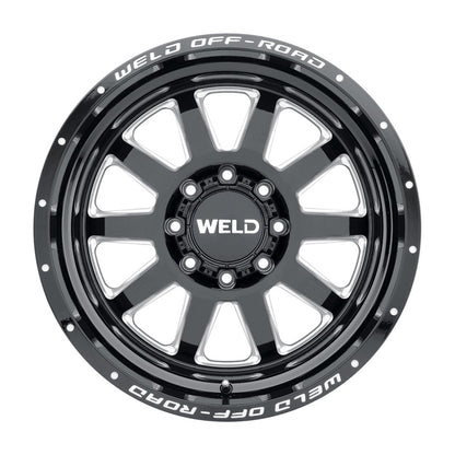 Weld Off-Road W102 20X12 Stealth 8X170 ET-44 BS4.75 Gloss Black MIL 125.1