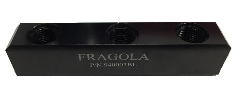 Fragola -10AN Female Three Port Fuel Pressure Log