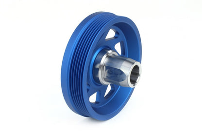 Perrin 2022 BRZ/86 / 19-22 Subaru WRX Lightweight Crank Pulley (FA/FB Eng w/Small Hub) - Blue