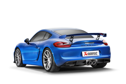 Akrapovic 16-16 Porsche Boxster Spyder / Cayman GT4 (981) Slip-On Line (Titanium) w/ Titanium Tips