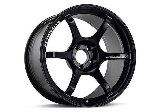 Advan RG-4 18x7 +41 4x100 Semi Gloss Black Wheel