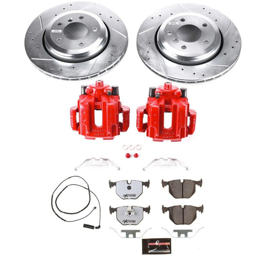 Power Stop 2006 BMW 330Ci Rear Z26 Street Warrior Brake Kit w/Calipers