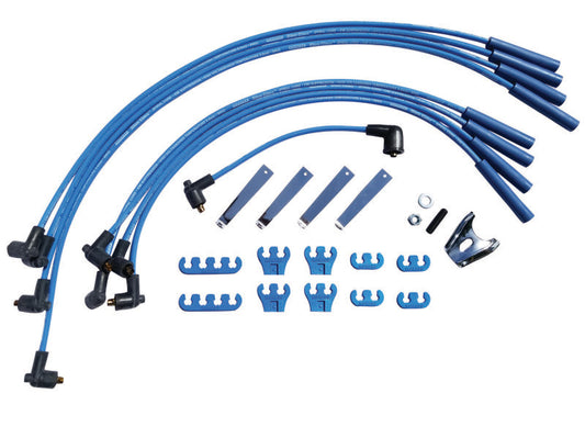 Moroso Chevrolet Big Block Ignition Wire Dress-Up Kit - Pre-HEI - Blue Max - Spiral Core