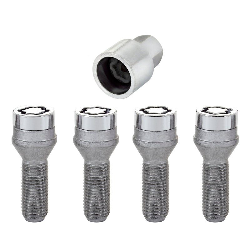 McGard Wheel Lock Bolt Set - 4pk. (Cone Seat) M14X1.5 / 17mm Hex / 29.0mm Shank Length - Chrome