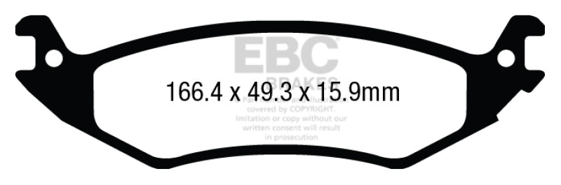 EBC 04-07 Ford Econoline E150 4.6 Greenstuff Rear Brake Pads