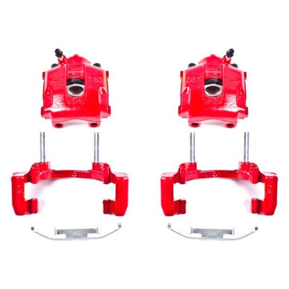 Power Stop 2000 BMW 323Ci Rear Red Calipers w/Brackets - Pair