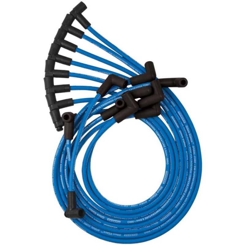 Moroso Custom Ignition Wire Set - Blue Max - Spiral Core