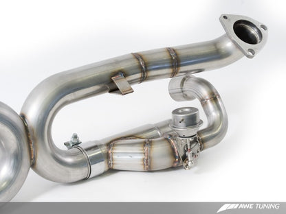 AWE Tuning Porsche 991 SwitchPath Exhaust for Non-PSE Cars Diamond Black Tips