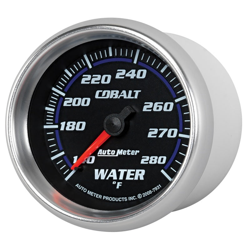 Autometer Cobalt 66.7mm 140-280 degree F. Water Temperature Gauge