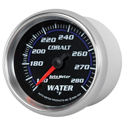 Autometer Cobalt 66.7mm 140-280 degree F. Water Temperature Gauge