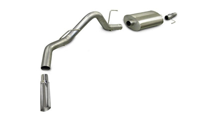 Corsa 2005-2008 -08 Ford F-150 SuperCrew/5.5ft Bed 4.6L V8 Polished Sport Cat-Back Exhaust