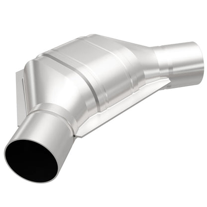 MagnaFlow Universal Catalytic Converter 2.25 Angled In/Out Front CA