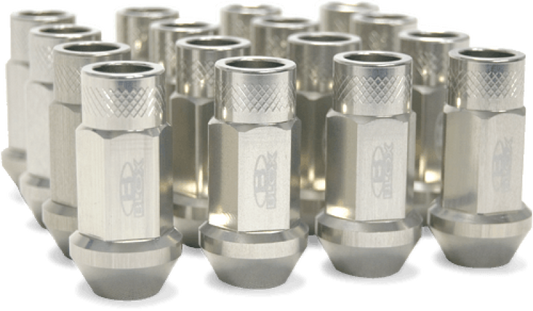 BLOX Racing Street Series Forged Lug Nuts 12x1.25mm Silver Set of 20