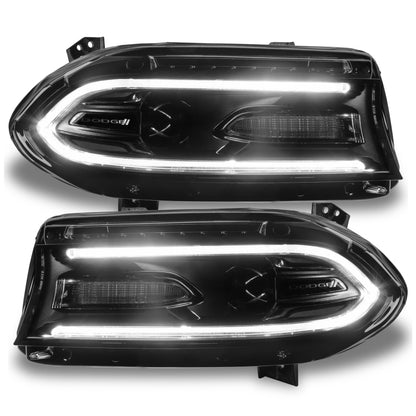 Oracle 15-21 Dodge Charger RGB+W DRL Headlight DRL  Kit - ColorSHIFT w/ BC1 Controller