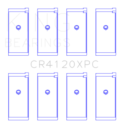 King Engine Bearings 1992+ Mitsubishi 4G63/4G64 EVO I-IV (Size 0.5) Connecting Rod Bearing Set