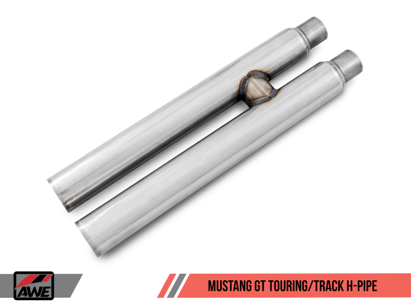 AWE Tuning S550 Mustang GT Cat-Back Exhaust - Track Edition (Chrome Silver Tips)