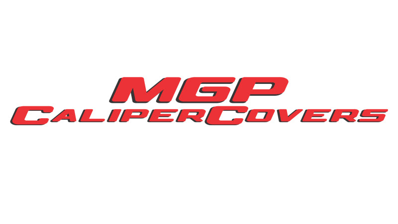 MGP 4 Caliper Covers Engraved Front & Rear MOPAR Red finish silver