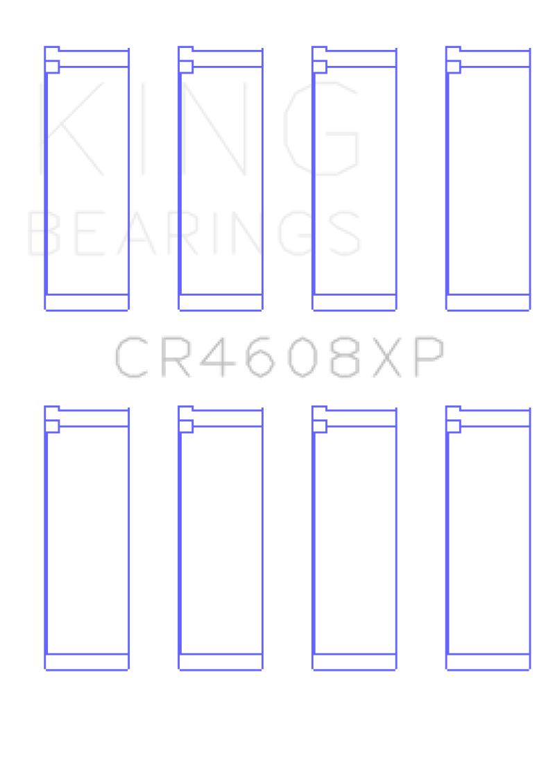 King Engine Bearings Toyota 2ZZ-GE (Size .026) Connecting Rod Bearings (Set of 4)