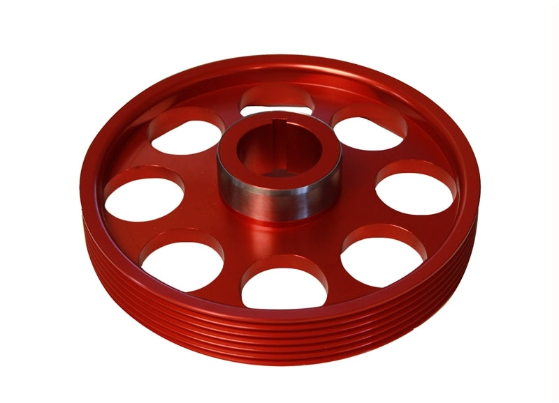 Torque Solution Lightweight Crank Pulley (Red): Hyundai Genesis Coupe 3.8 2010+