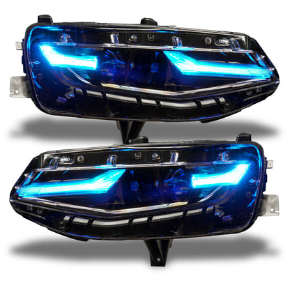 Oracle 19-21 Chevy Camaro LS/LT RGB+A Headlight DRL  Kit - ColorSHIFT w/ RF Controller