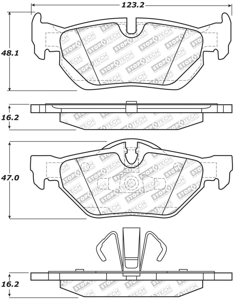 StopTech Street Select Brake Pads - Front