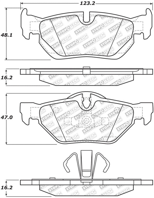 StopTech Street Select Brake Pads - Front