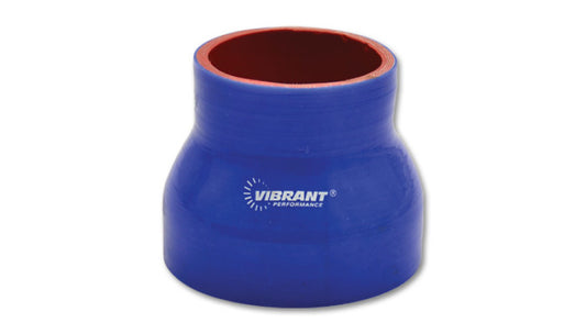 Vibrant 4 Ply Reducer Coupler 3in ID x 2.75in ID x 4.5in Long - Blue