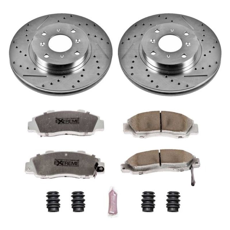 Power Stop 93-96 Honda Prelude Front Z26 Street Warrior Brake Kit