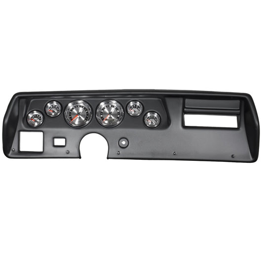 Autometer American Muscle Gauge Kit 6 Pc Chevelle SS/Monte 70-72 Tach/Mph/Fuel/Oilp/Wtmp/Volt