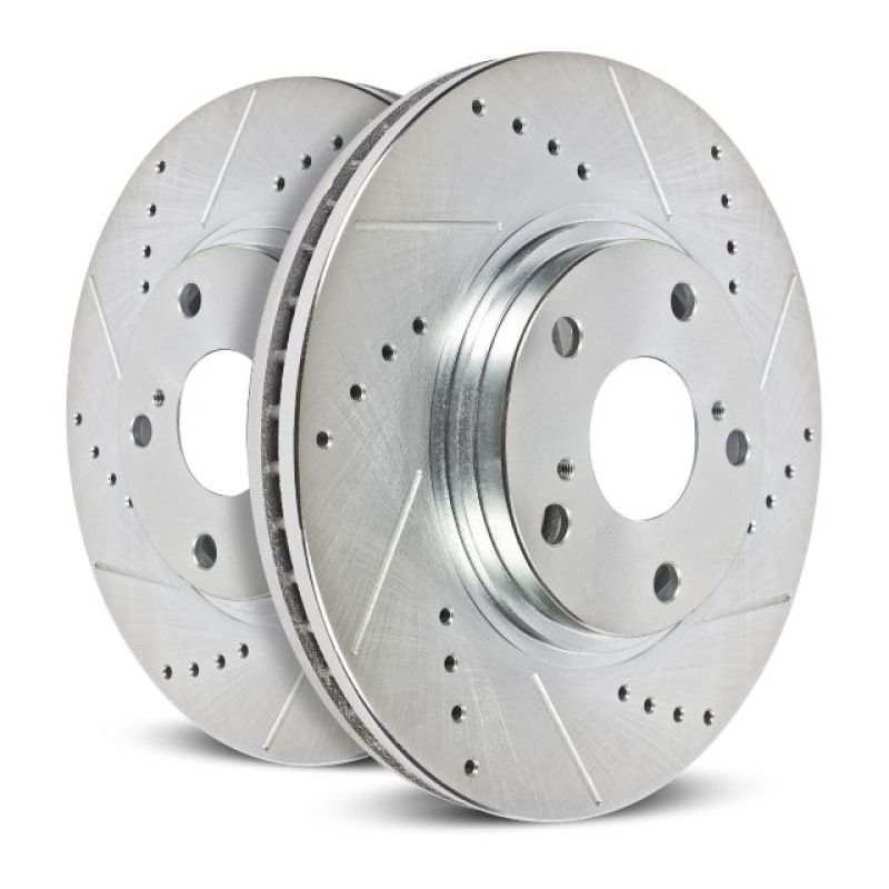 Power Stop 99-04 Chevrolet Tracker Front Evolution Drilled & Slotted Rotors - Pair