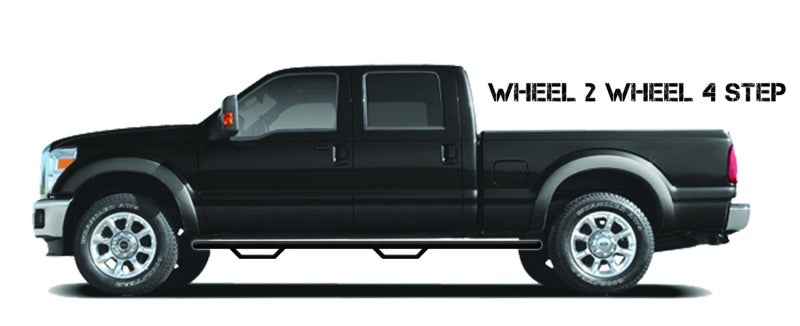 N-Fab Nerf Step 11-14 Chevy-GMC 2500/3500 Crew Cab 6.5ft Bed - Tex. Black - W2W - 3in