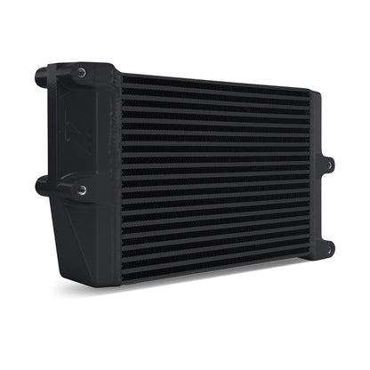 Mishimoto Heavy-Duty Oil Cooler - 10in. Opposite-Side Outlets - Black