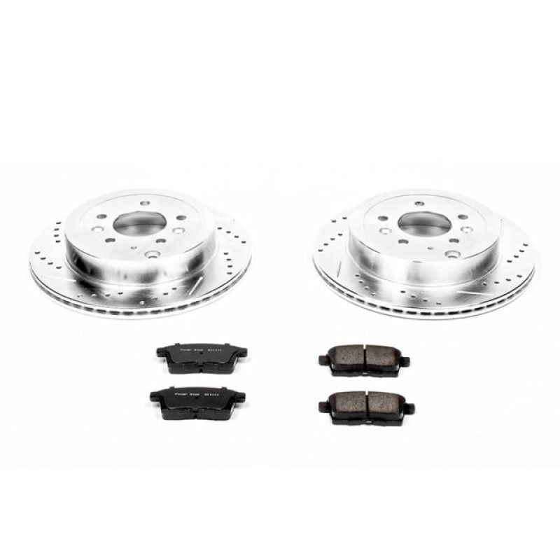 Power Stop 07-12 Mazda CX-7 Rear Z23 Evolution Sport Brake Kit