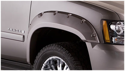 Bushwacker 07-14 Chevy Tahoe Pocket Style Flares 4pc Does Not Fit LTZ - Black