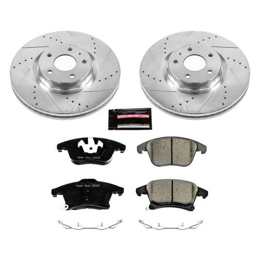 Power Stop 13-19 Ford Fusion Front Z23 Evolution Sport Brake Kit