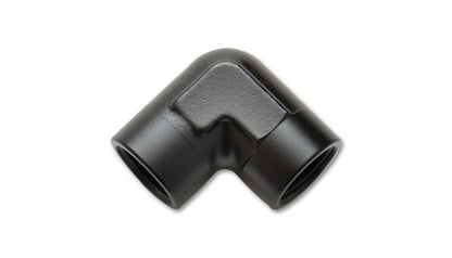 Vibrant 1/4in NPT 90 Degree Female Pipe Coupler Fitting